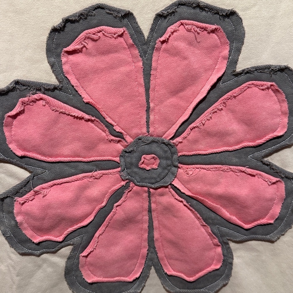 Boho oversized flower patchwork women’s sweatshir… - image 4